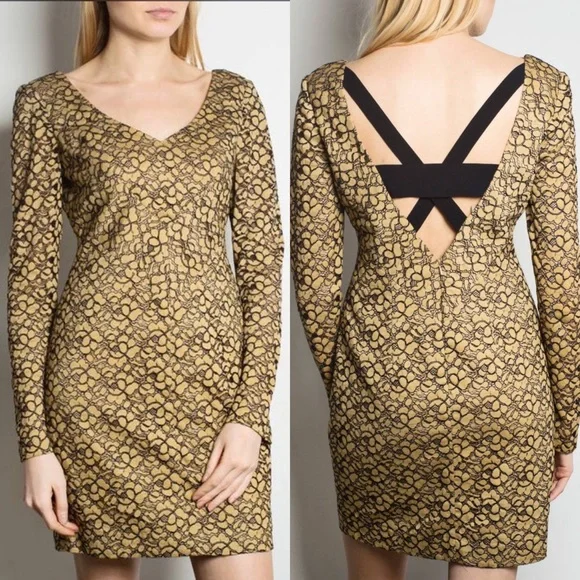 Black Halo Lace Illusion Mini Dress Black Halo Lace Illusion Mini Dress